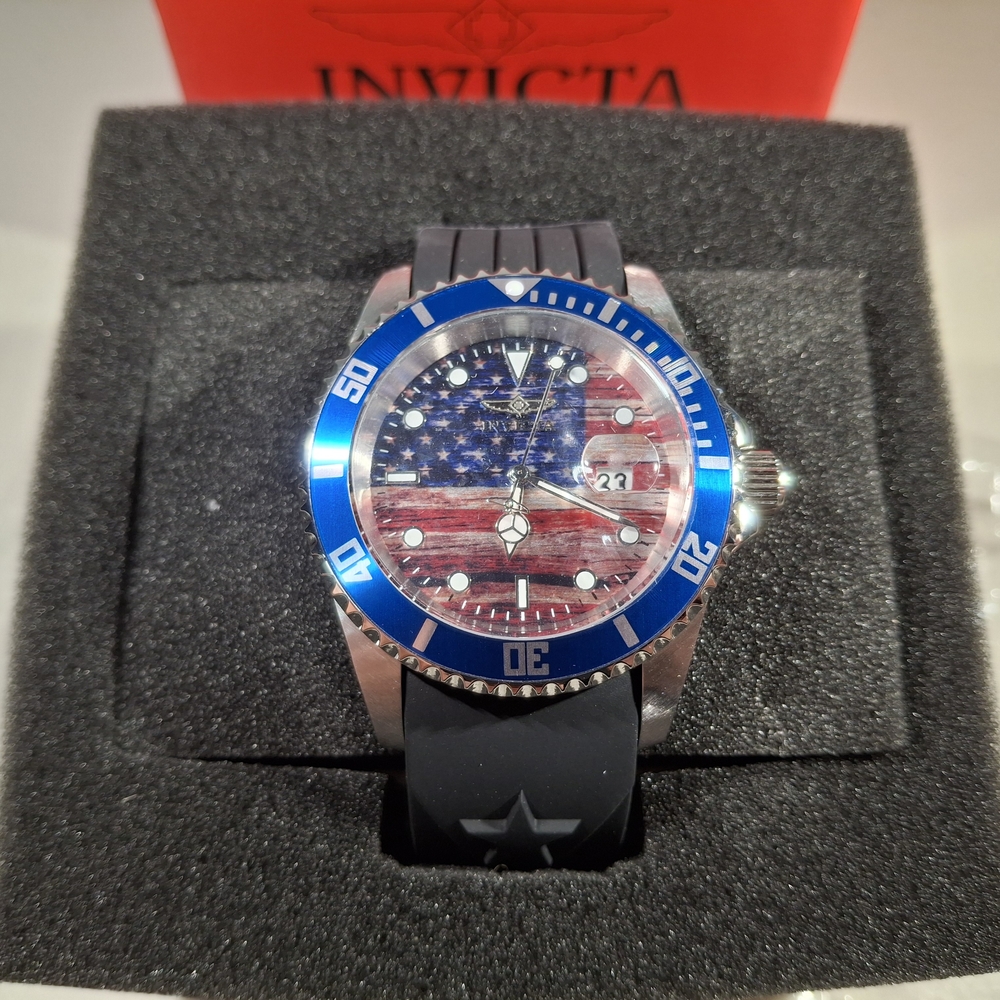 Invicta Pro Diver Men’s Watch - USA Edition - 42mm Black (45871)